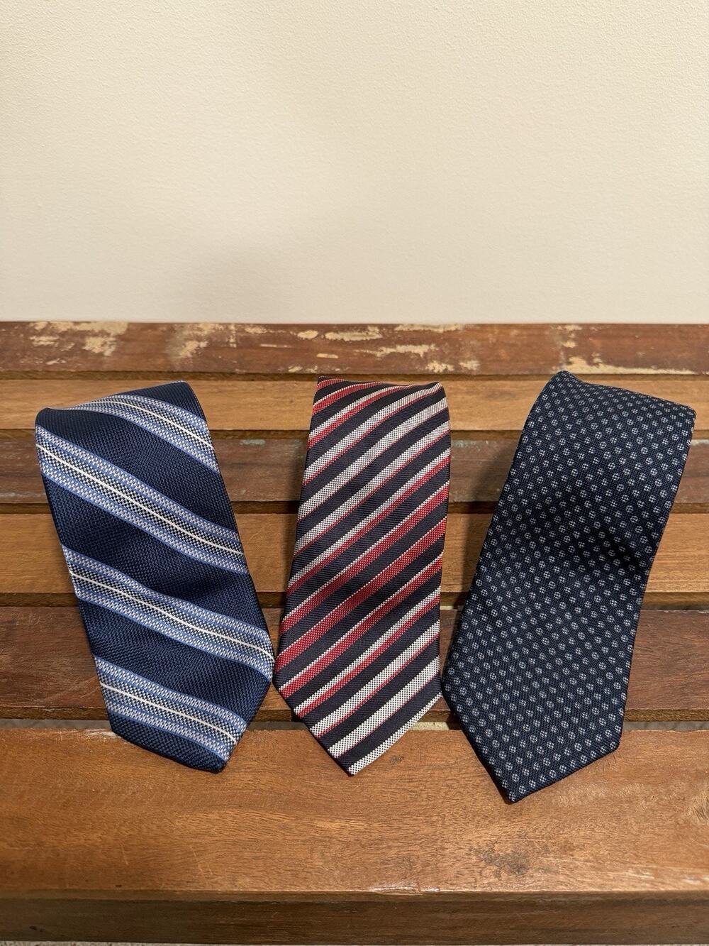 Lot of 3 Designer Men’s Neck Ties — Hugo Boss & Saks Fifth Avenue Black Label